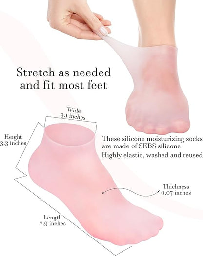 Silicone Moisturizing Socks - High Quality