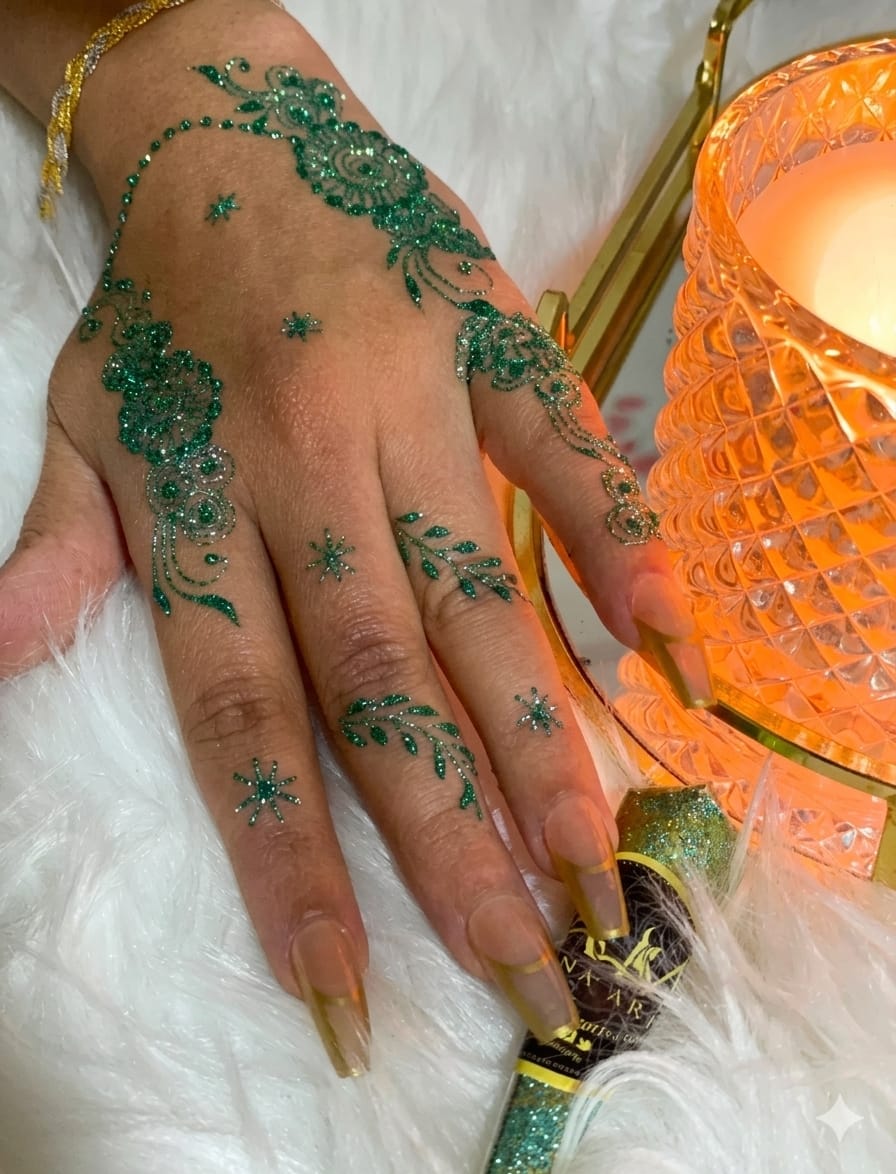 Glitter Gel Cone Mehndi