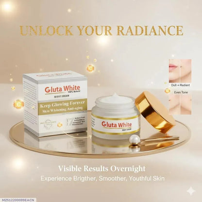 Gluta White Night Cream: Unlock Your Radiant Glow - 50ml