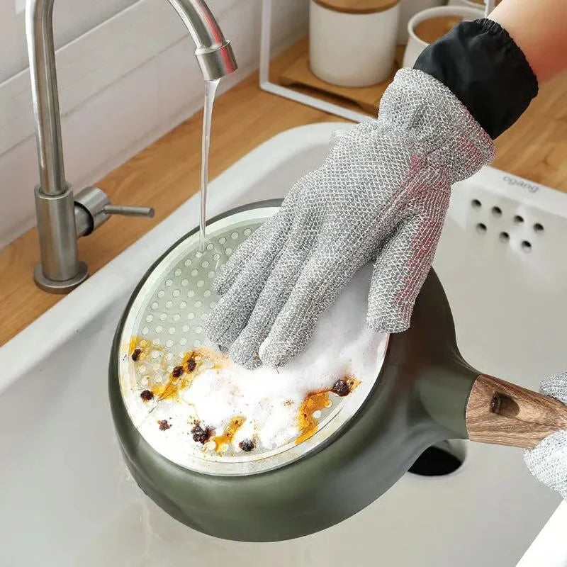 Steel Wire Dishwashing Gloves (Pair)