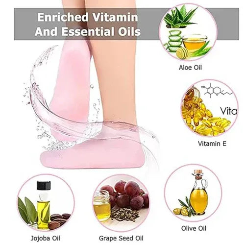Silicone Moisturizing Socks - High Quality