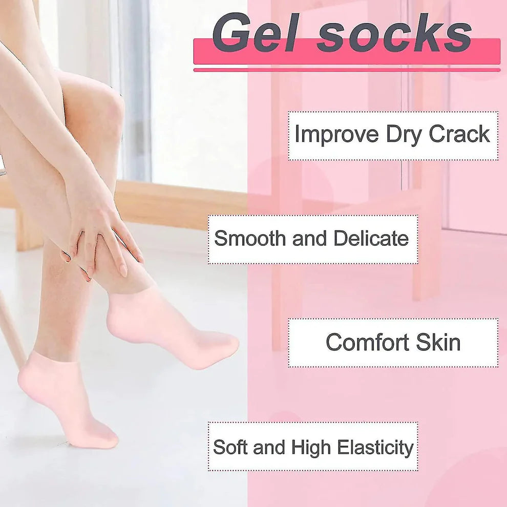 Silicone Moisturizing Socks - High Quality